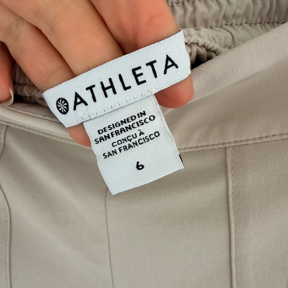 Athleta Chelsea Lined Cargo Pants (6) Capsule Pull On Ankle Stretch Hiking - Picture 4 of 13